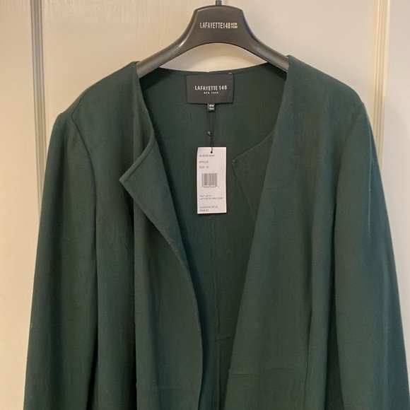 NEW! Lafayette 148 Wool Crepe Topper size XL / 16 - Picture 10 of 10